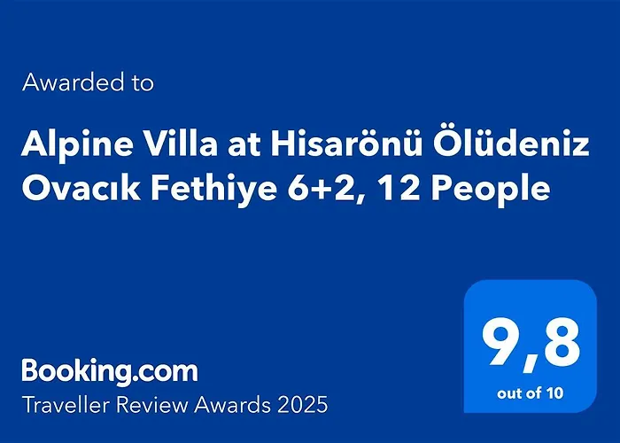 Villa Alpine At Hisaroenue Oeluedeniz Ovacik 6+2, 12 People